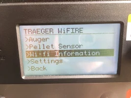Traeger | WiFIRE->Wi-fi Information submenu.webp