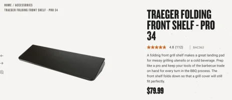 traeger front folding shelf.webp